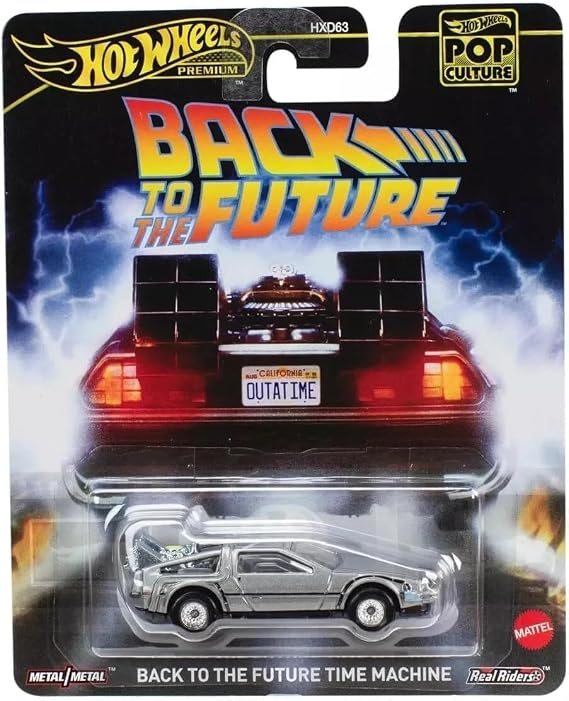 Hot Wheels Premium - Pop Culture : Back to the Future Time Machine (1/64)