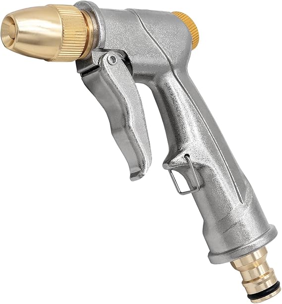 Çok Fonksiyonlu Çelik Basınçlı Bahçe Sulama Tabancası, 6-8 Modlu, Metal Gövdeli