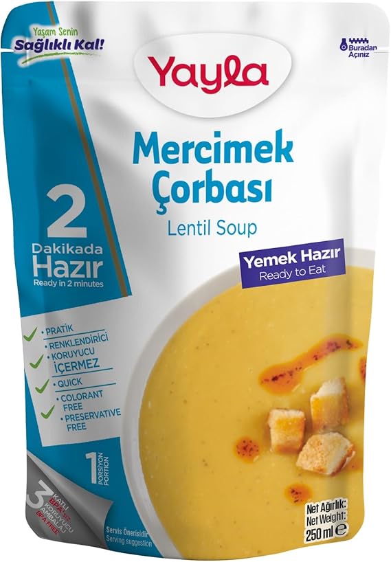 Yayla Hazır Mercimek Çorbası 250 gr