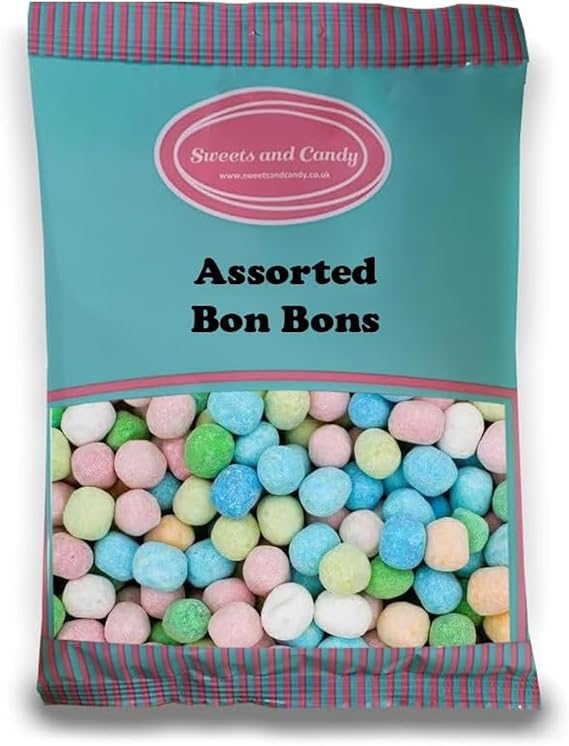 Sweets and Candy® Assorted Bon Bons 1Kg - Mixed Flavour Chewy Bon Bons - Retro Sweets - The Perfect Retro Candy Gift for any Occasion - Pick and Mix Share Size Bags