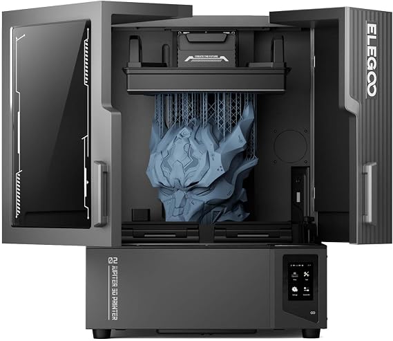 ELEGOO Jupiter 2 Resin 3D Printer, 16K Large MSLA, Auto-Leveling, Wi-Fi