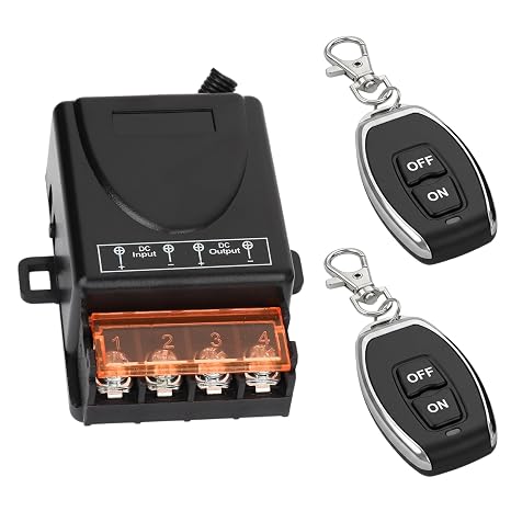 Wireless Remote Switch, 433MHZ DC 12V 24V 48V 72V 30A