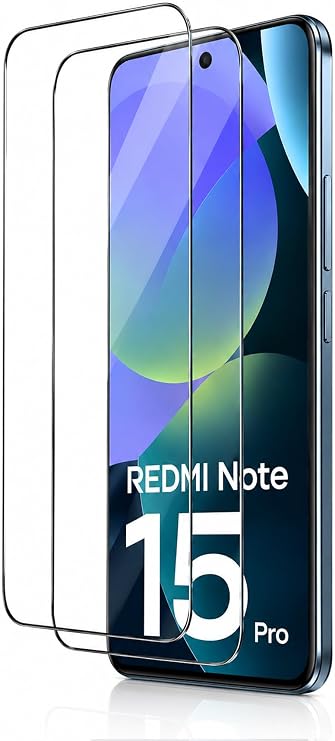 Redmi Note 15 Pro 5G ile Uyumlu Maxi Glass Temperli Cam Ekran Koruyucu, 9H Sertlik