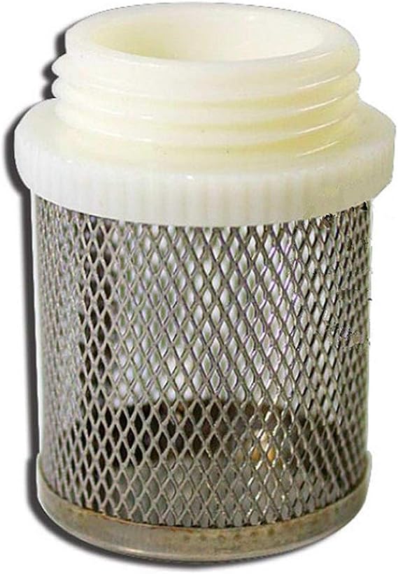 Stainless Steel Check Value Filter Bottom Foot Round Cylindrical Tap Water Strainer Filter DN15 DN20 1" 1.2" 1.5" 2" Male Thread(DN32)