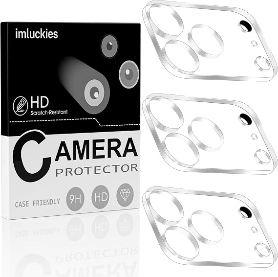 imluckies 3 Pack for iPhone 17 Pro Max 6.9" Camera Lens Protector, HD Clear Tempered Glass Camera Accessories, 9H Hardness Anti-Scratch Screen Cover, Case Friendly[Not Affect Night Shots]