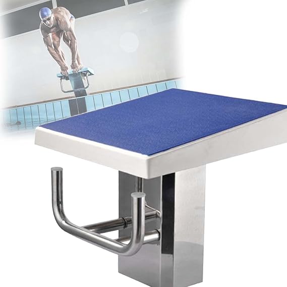 Diving Board Standard Pool Diving Platform, Swim Competition Training Jumping Diving Board, Stainless Pool One Step Diving Starting Block, For Swim Meets And Training(Upgrade)