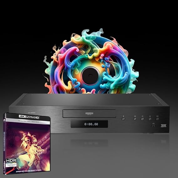Blu-ray Player Compatible with Panasonic DP-UB9000 MultiRegion Blu-ray Region A, B & C - DVD Regions 1-8 - Bundle Including Rock. 4K UHD Disc