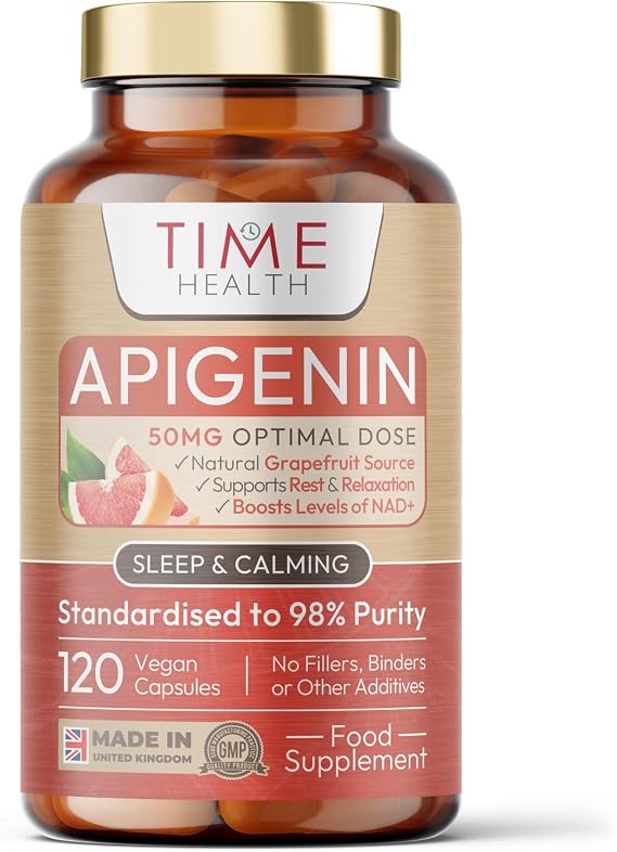 Apigenin - 50mg 98%+ Purity - Grapefruit Source - 120 Capsules - UK Made