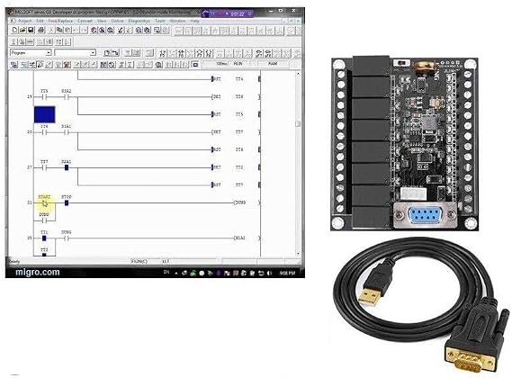 Electrodepot Professional PLC Developer and Training Starter Kit, Programmable Ladder Logic Controller, Software & Power