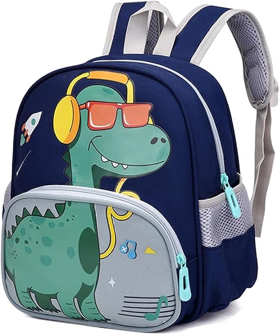Children's Backpack, Dinosaur Children's Backpack, 3-6 Years, Children's Name for School and Travel, B, M, Other