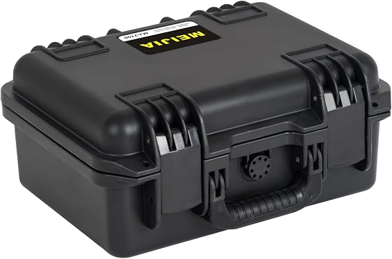 MEIJIA Premium Waterproof Hard Camera Case,Hard Case with Customizable fit Foam,Full Protection with Light&Convenient Design (14.21"X11.42"X6.5")