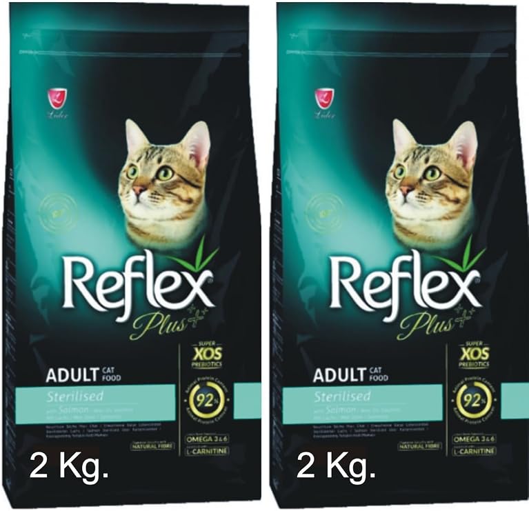 Reflex Plus Sterilised Somonlu Kısırlaştırılmış Kedi Maması, 2 Kg x 2 Adet KLS-RFX-3088