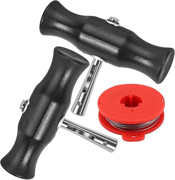 2PCS Windshield Removal Tool Kit - Windscreen Repair Tool - 10m / 32.8ft Cutting Wire with 2 Handles - Universal Car Window Glass Disassembly Set