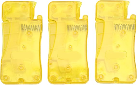 Automatic Needle Threader 3 Pieces Yellow Insert Stylish Automatic Needle Threader Plastic Threader Needles Automatic Needle Threader Threader Tool