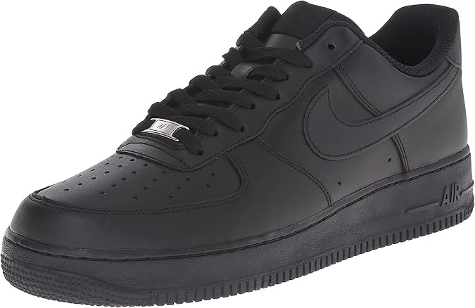 NIKE Men's Air Force 1 '07 Basketball Shoe, Black Dark, 9 UK