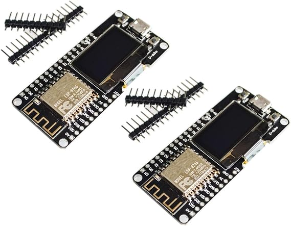 2pcs ESP8266 ESP12F OLED NodeMCU WiFi WeMOS Development Board
