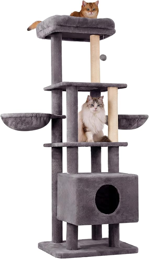 Gardner Pet 165cm Ultra-Stable Cat Tree with Scratching Post，Up to 6 Cats