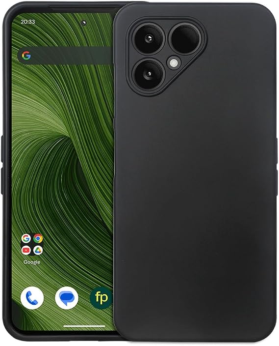 Case Compatible with Fairphone 6/Fairphone 6 Plus, Fashion Non-Slip Protective, Matte TPU, Compatible with Fairphone 6/Fairphone 6 Plus Phone Case.(Black)
