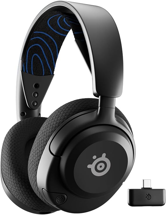 SteelSeries Arctis Nova 5P (PS) Wireless ve Bluetooth Kablosuz Oyuncu Kulaklığı, Siyah, Kablosuz