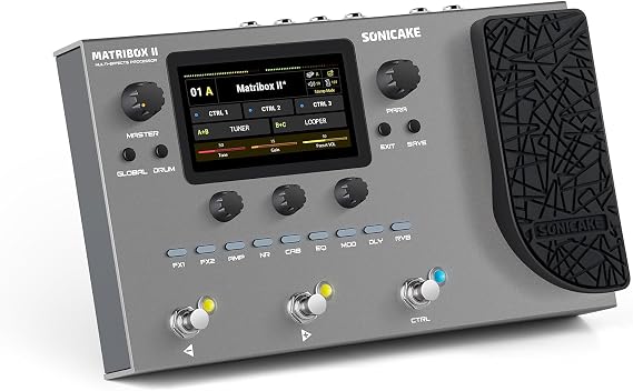 SONICAKE Multi Effector Built-in 200+ Effects Amplifier Modeling FX Loop MIDI Stereo OTG USB Audio Interface Matribox II