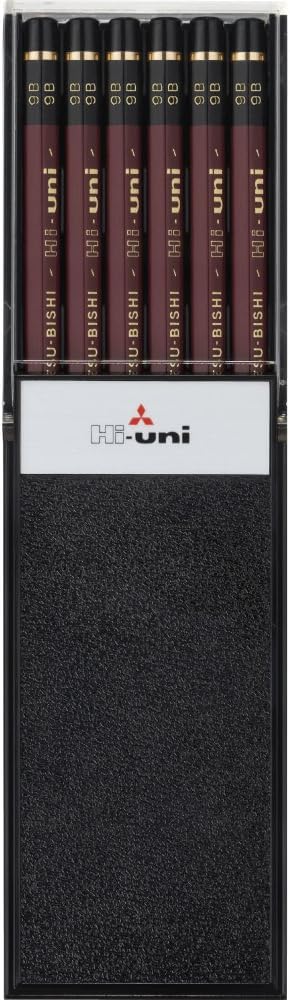 Mitsubishi Pencil HU9B Hi-Uni 9B, 1 Dozen Pencils