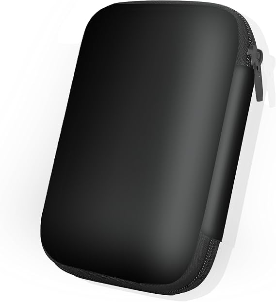 Blueshaweu Case Compatible with Vasco Translator Q1 Voice Translator - Protective Case with Space for Earphones, USB Cable & Memory Card - Compatible with Vasco Translator Q1, black, All Black