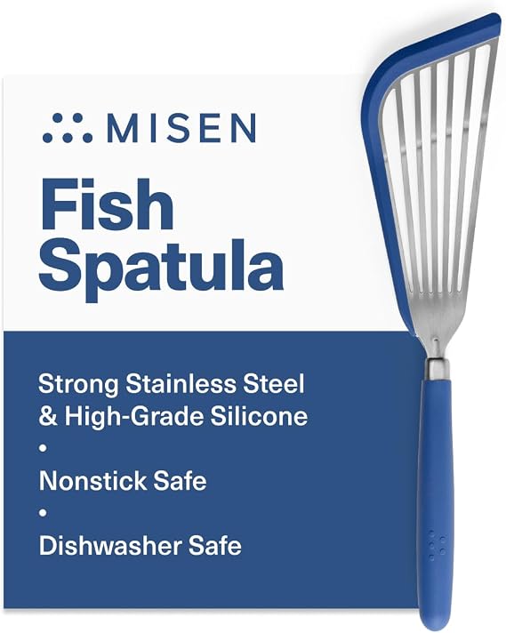 Fish Spatula - Large - Silicone - Blue