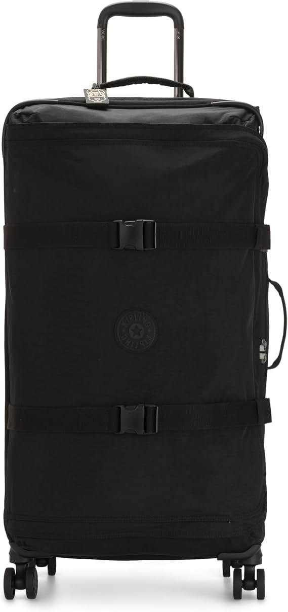 Kipling Spontaneous L Large Rolling Luggage, Vertical, Black (Black)
