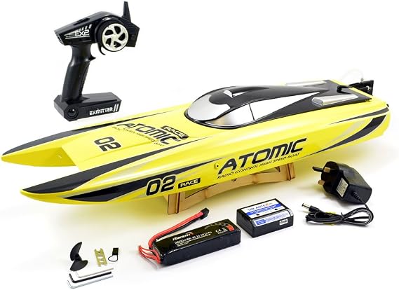 RACENT ATOMIC 70CM BRUSHLESS RACING BOAT RTR(YEL) No Charger