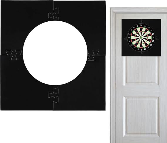 Dartboard Surround Wall Protector, 28.5''x28.5'' Square Dart Board Wall Protector, High Density Self-Healing EVA Foam Dart Backboards, Easy to Install Darts Mats for Dart Games