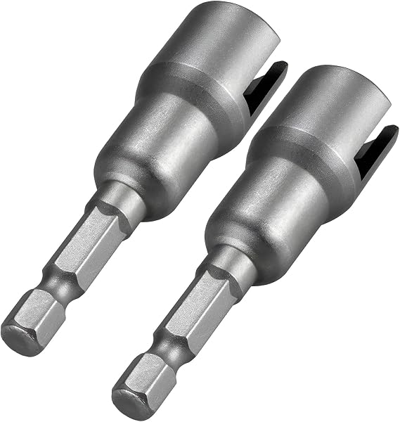 TAORANJU 2 Pcs Power Wing Nut Driver, 1/4 Inch Hex Shank Drills Bits Slot Wing Nuts Drill Bit Socket Wrenches Tools for Panel Nuts Screws Eye C Hook Bolt