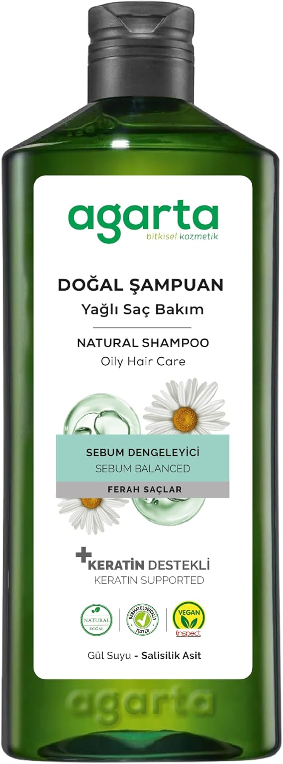 Agarta Doğal Yağlı Saçlar İçin Yağlı Saç Bakım Şampuanı 400 Ml