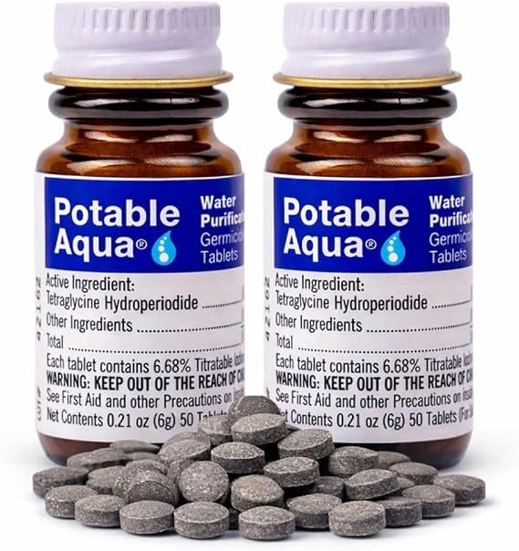Potable Aqua Germicidal Water Purification Tablets