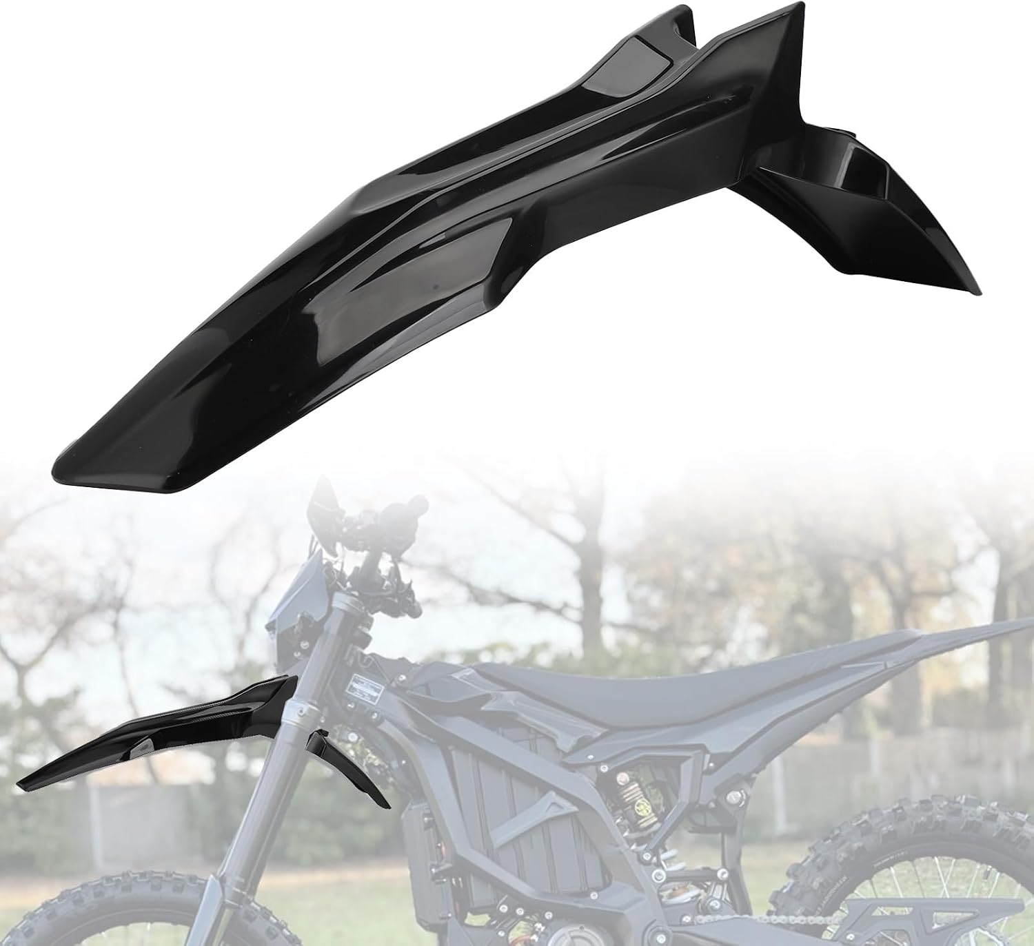 Motorcycle Front Mudguard For Surron, Motorcycle Front Fender for Sur ron Ultra Bee Electric Dirt Bike E-Bike Black