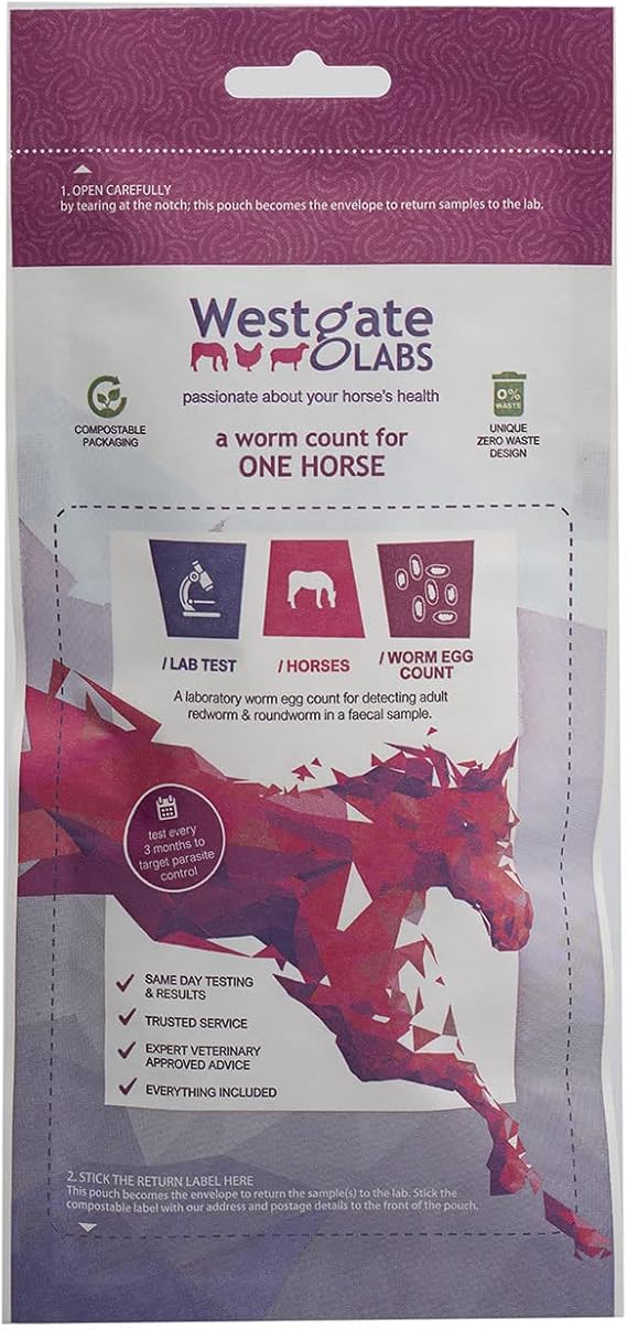 Westgate Labs Worm Count Lab Test - For One Horse