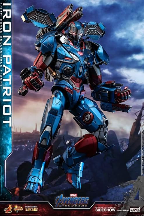 Movie Masterpiece DIECAST "Avengers: End Game" 1/6 Scale Figure Iron Patriot