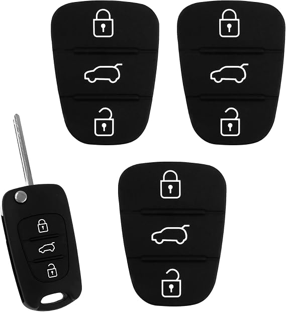 3 Button Key Fob Car Key Fob Replacement for Hyundai i10 i20 i30 ix20 ix35
