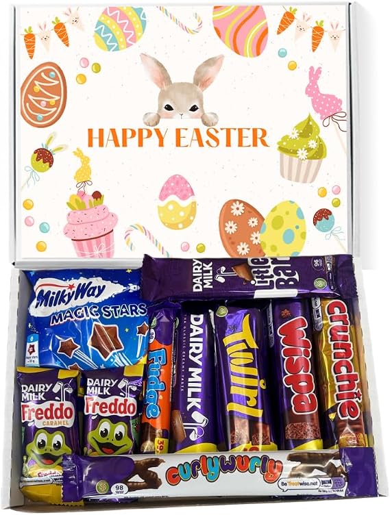 QLV Easter Chocolate Gift Box, Letterbox Gift & Easter Egg Hunt Treats