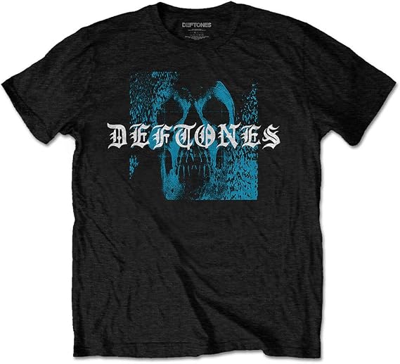 Deftones Static Skull Official Tee T-Shirt Mens Unisex (X-Large) Black