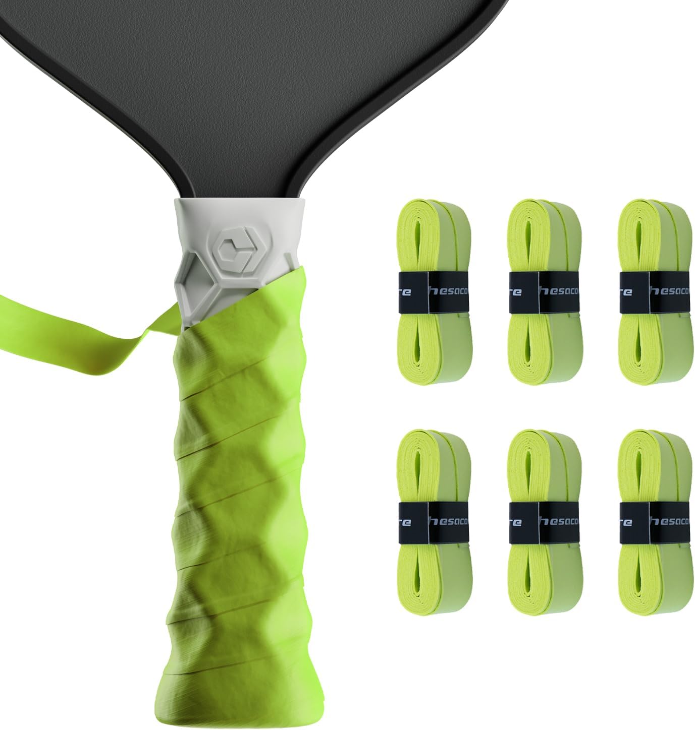 Hesacore Hesatac Overgrip Tape – for Pickleball, Padel & Tennis – Made for Hesacore Grips – Sweat Absorbing, Soft, Anti-Slip, Stretchable Overgrip