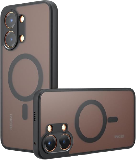 Case Compatible with Xiaomi Poco X8 Pro Max,Compatible with Magsafe,Scratch-Resistant,Shockproof Phone Bumper Cover-Black