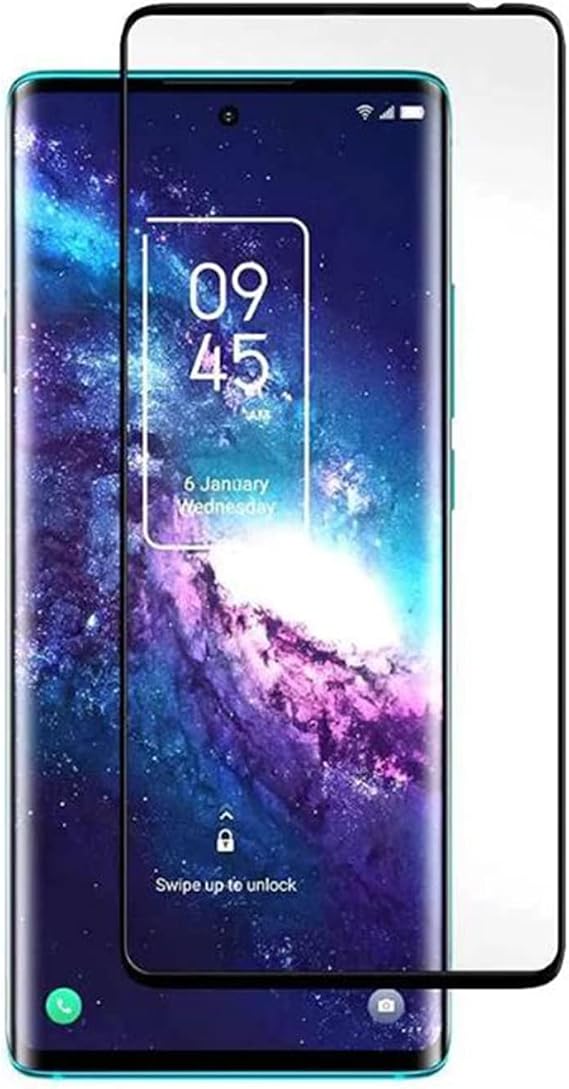 Microcase TCL 20L+ Tam Kaplayan Çerçeveli Tempered Ekran Koruyucu - Siyah