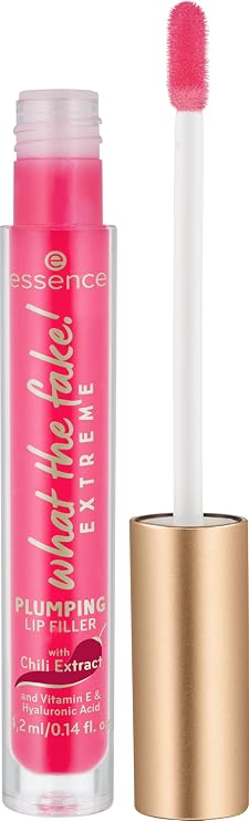 Essence What The Fake! EXTREME PLUMPING LIP FILLER Lip Volumizer, Hydrate/Moisturize, Smooth, Vitamin, Bright, Luminous (3ml)