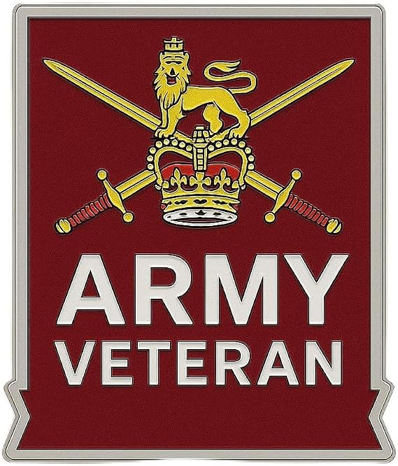 British Military Veteran Commemorative Pin Badge