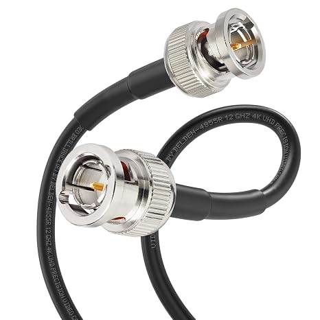 Superbat 3G/6G/12G SDI Cable 2m, 4K UHD 75ohm BNC Male to Male Belden 4855R