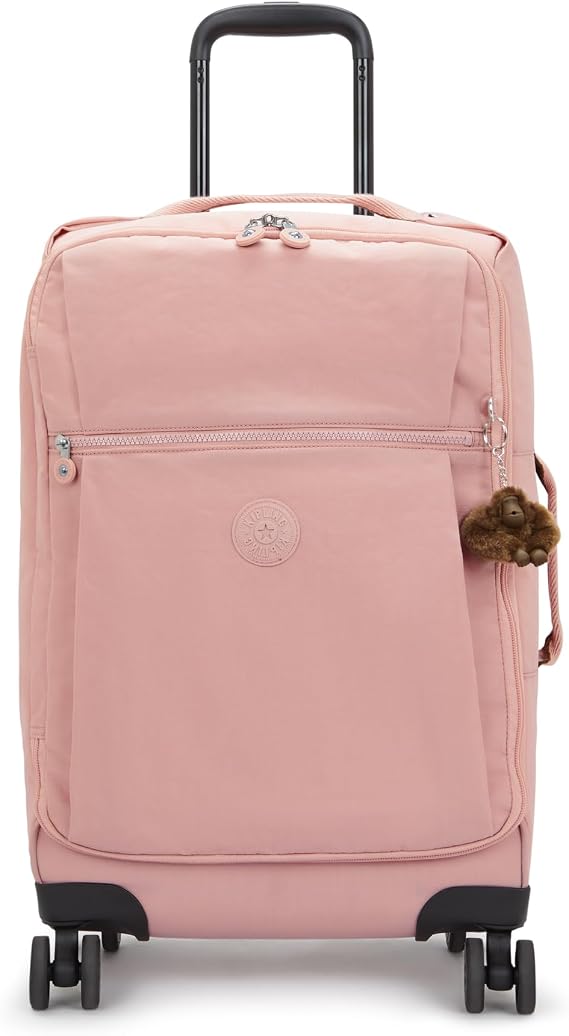Kipling Darcey UP S Small Travel Bag with Wheels Carry On Memory Pink