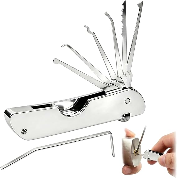 Lock Pick Set, Lock Picking Kit, 2PCS Applicable to Most Lock Cylinders