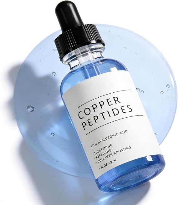 GHK-Cu Copper Peptide Serum, Anti Aging Serum, Peptides Serum For Face, Peptide Moisturiser | Hydrates, Firms Skin & Reduces Fine Lines | For Dullness & Dry Skin