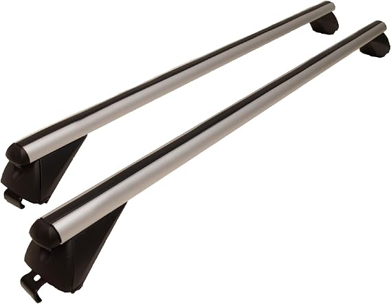 Universal 1.2m 90kg Locking Aluminium Car Roof Bars Cross for Profile Flush Rails