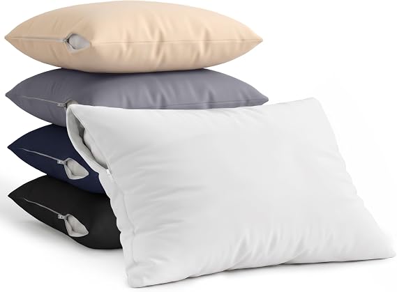 Waterproof Pillowcases with Zipper, 40 x 70 cm, Set of 2